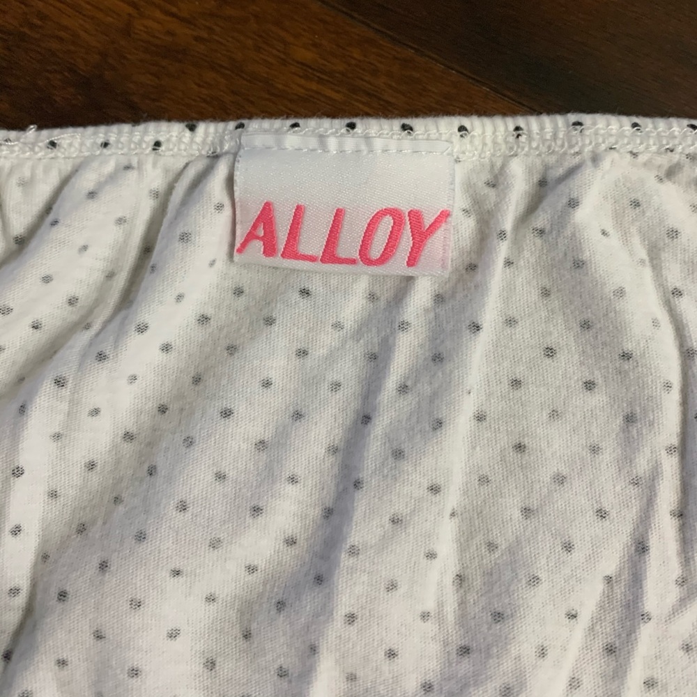 Black and white polka dot halter top - Picture 3 of 3